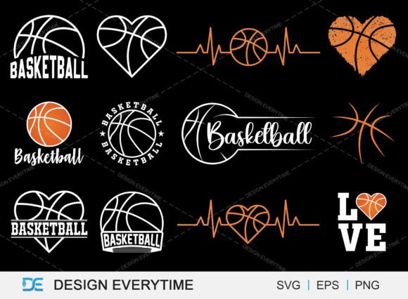 A Bold Basketball Graphic Asset for T‑Shirt Designs & Beyond