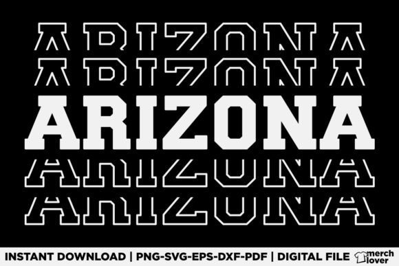 Arizona State Patriotic Graphics for T-Shirt Designs