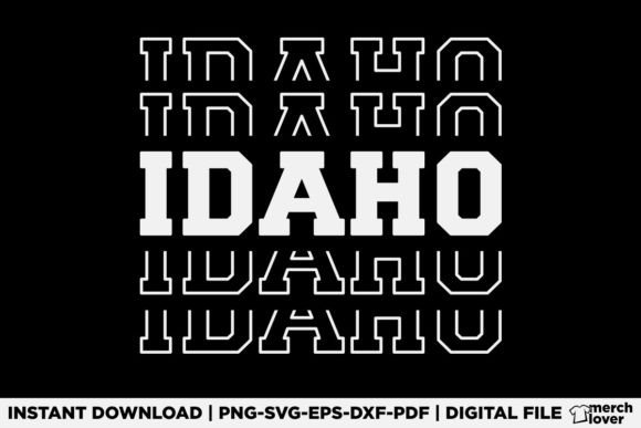 Branding Insights on a Patriotic Idaho T-Shirt Design Asset