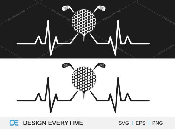 Golf with Pulse Graphics for T-Shirt Designs & Beyond