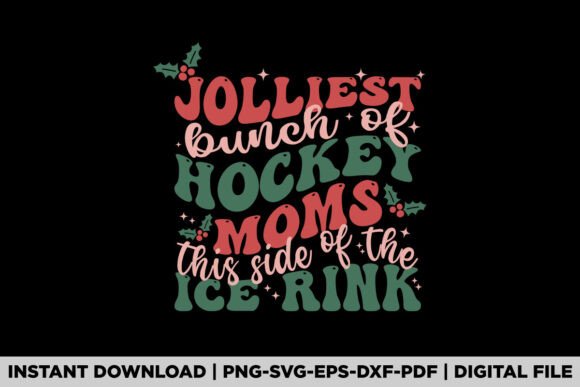 Hockey Mom Christmas: A Versatile Graphic for T-Shirt Designs & Beyond