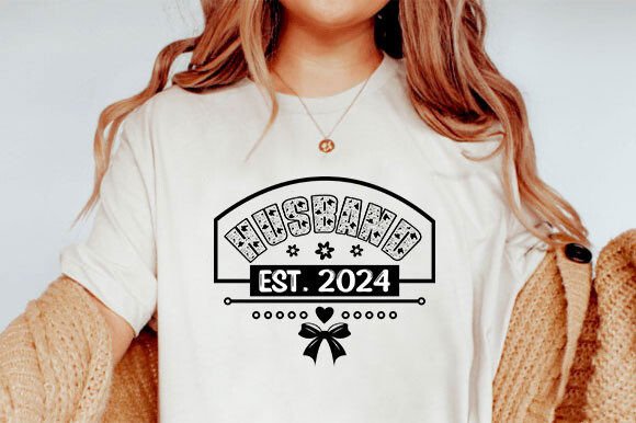 Husband Est 2024 SVG: A Graphic Asset for T-Shirt Designs & More
