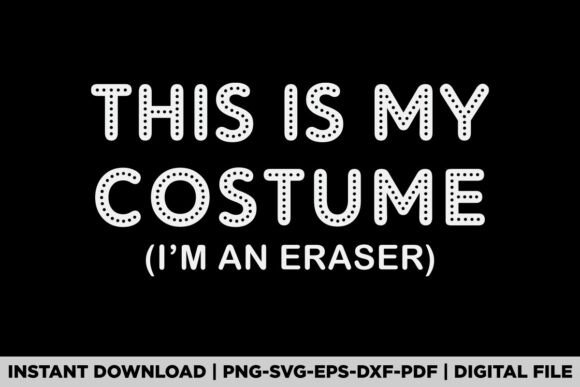 The Eraser Teacher Halloween Costume as a Versatile Graphic Design Asset
